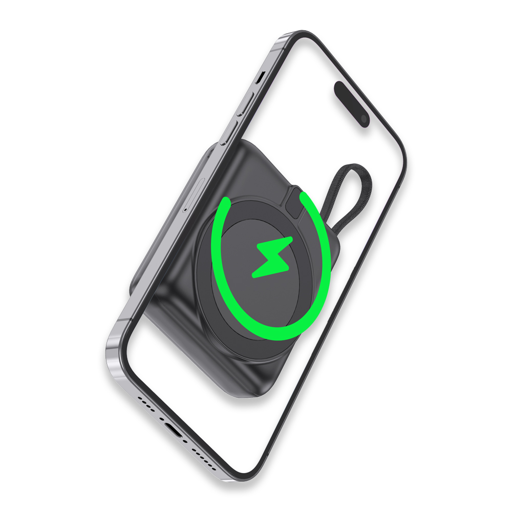 4031 Işıklı Logo MagSafe Powerbank - Resim 5