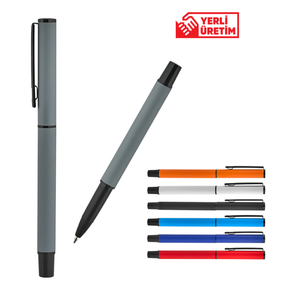1416 METAL ROLLER RUBBER GÖVDE SÜPER JEL REFİL KALEM