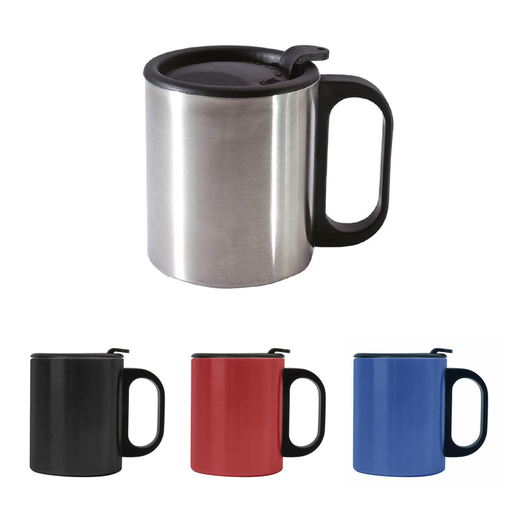 7056 300 ML KULPLU ÇELİK TERMOS BARDAK MUG